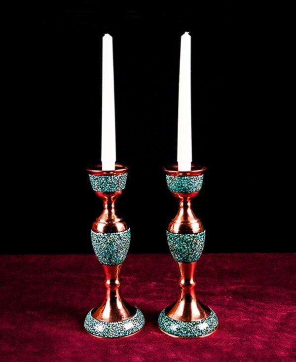 turquoise inlying candlestick
