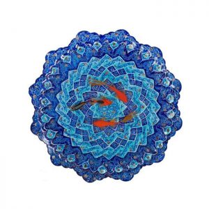 minakari plate with 3D fish