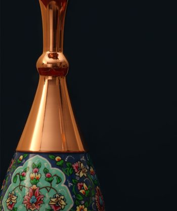 painted copper vase-sorahi model