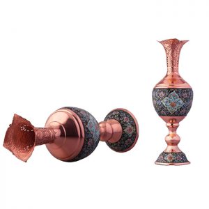 painted copper vase- sonbol vase