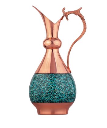 turquoise inlaying pitcher-sorahi model