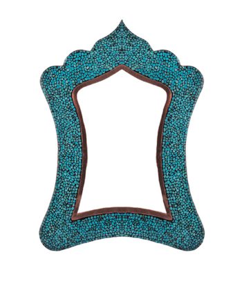turquoise inlaying rectangular mirror