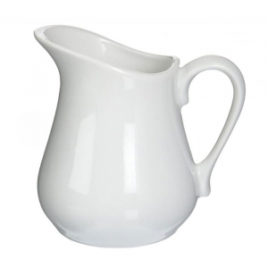 pottery pitcher with porcelain glaze